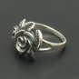 STERLING SILVER RING SOLID 925 FLOWER ROSE NEW SIZE H - V EMPRESS