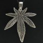STERLING SILVER PENDANT SOLID 925 CANNABIS NEW