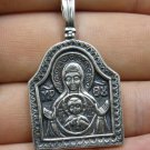STERLING SILVER RELIGIOUS PENDANT SOLID 925 ORTHODOX MOTHER OF GOD NEW