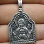 STERLING SILVER RELIGIOUS PENDANT SOLID 925 ORTHODOX MOTHER OF GOD NEW