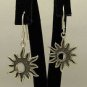 STYLISH STERLING SILVER EARRINGS HANDMADE SOLID 925 NEW SUN