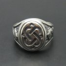 SOLID STERLING SILVER RING 925 MEN DRAGON NEW SIZE P-Z