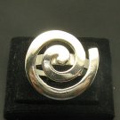 STYLISH STERLING SILVER RING SOLID 925 SPIRAL HANDMADE NEW SIZE G - V