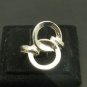 STYLISH STERLING SILVER RING SOLID 925 CIRCLE NEW SIZE H - T
