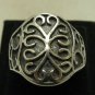 STERLING SILVER RING SOLID 925 FLORAL BAND NEW SIZE J - Z EMPRESS