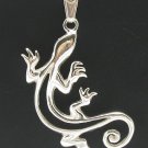 STERLING SILVER PENDANT GECKO SALAMANDER 925 NEW SOLID PE000298 SOLID EMPRESS