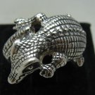 STERLING SILVER RING SOLID 925 CROCODILE NEW SIZE G - V