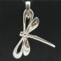 STERLING SILVER PENDANT DRAGONFLY CHARM BIG 925 NEW PE000241 EMPRESS SOLID