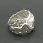 STYLISH STERLING SILVER RING BAND WAVE 925 NEW SIZE J-T
