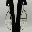 STYLISH LONG STERLING SILVER EARRINGS 925 NEW E000163 EMPRESS SOLID