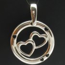 Sterling silver pendant hearts valentine 925 NEW CHARM PE000236 EMPRESS
