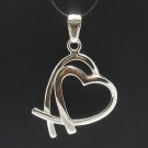 Sterling silver pendant heart Valentine 925 NEW CHARM PE000204 SOLID EMPRESS