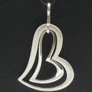 Sterling silver pendant - heart valentine 925 NEW CHARM PE000202 SOLID EMPRESS