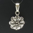 STERLING SILVER PENDANT FLOWER QUALITY 925 JEWEL PE000162 EMPRESS SOLID