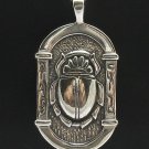 STERLING SILVER PENDANT SCARAB CHARM QUALITY 925 NEW PE000153 SOLID EMPRESS