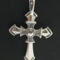STERLING SILVER PENDANT CROSS 22.5 GRAMS 925 NEW SOLID PE000138 EMPRESS