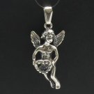 STERLING SILVER PENDANT ANGEL HEART VALENTINE PE000127 EMPRESS