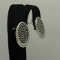 STYLISH STERLING SILVER EARRINGS ELLIPSE SOLID 925 NEW