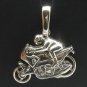 STERLING SILVER PENDANT BIKE BIKER MOTORCYCLE PE000012 SOLID EMPRESS
