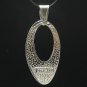 STYLISH STERLING SILVER PENDANT SOLID 925 ELLIPSE NEW