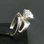 STYLISH SOLID STERLING SILVER RING 925 WITH 9mm ROUND CZ NEW SIZE H - T