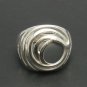 STYLISH STERLING SILVER RING 925 NEW SIZE H - T QUALITY