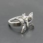 STERLING SILVER RING SOLID 925 BUTTERFLY NEW SIZE G - V EMPRESS