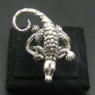 STERLING SILVER RING SOLID 925 HANDMADE CROCODILE NEW ADJUSTABLE SIZE