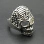 STERLING SILVER RING 925 SKULL BIKER SOLID SIZE N-Z