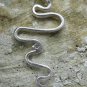 STYLISH STERLING SILVER PENDANT SOLID 925 SNAKE WITH 2mm ZC NEW
