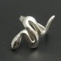 STERLING SILVER SNAKE RING SIZE J - V QUALITY SOLID 925 NEW
