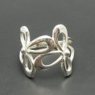 STYLISH STERLING SILVER RING FLOWER SOLID 925 NEW SIZE G - V R000325 EMPRESS