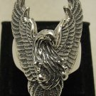 SOLID STERLING SILVER RING 925 EAGLE BIKER NEW SIZE N - Z ++