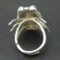 STERLING SILVER RING SOLID 925 LADYBUG ADJUSTABLE SIZE