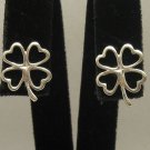 STERLING SILVER EARRINGS CLOVERS SOLID 925 NEW E000361 EMPRESS
