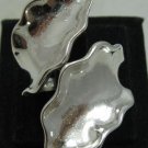 LONG STERLING SILVER RING SOLID 925 LEAF NEW SIZE H - V