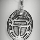 STERLING SILVER PENDANT SOLID 925 BIG SCARAB PE000829 EMPRESS