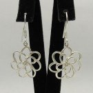 STERLING SILVER EARRINGS FLOWERS 925 NEW LIGHT E000308 EMPRESS SOLID