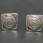STERLING SILVER EARRINGS SPIRALS 925 NEW HANDMADE E000299 EMPRESS SOLID