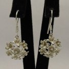 STERLING SILVER EARRINGS FLOWERS 925 NEW QUALITY E000298 EMPRESS SOLID