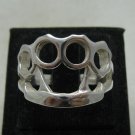 STERLING SILVER RING SOLID 925 BAND PUNCH NEW SIZE N - Z++ R001168 EMPRESS