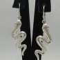 STERLING SILVER EARRINGS SNAKE 925 NEW PERFECT QUALITY E000291 EMPRESS SOLID