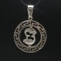 STERLING SILVER PENDANT CHARM ZODIAC SIGN PISCES 925
