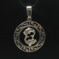 STERLING SILVER PENDANT CHARM ZODIAC SIGN PISCES 925