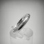 STYLISH STERLING SILVER RING SOLID 925 3.5mm BAND WITH 2mm CZ NEW SIZE G - Z ++