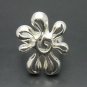 STYLISH STERLING SILVER RING SOLID 925 FLOWER SIZE H-V