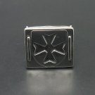 STERLING SILVER RING 925 CROSS MEN MASONIC NEW SIZE P-X