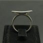 STERLING SILVER RING SQUARE SOLID 925 NEW SIZE G - V