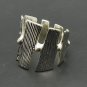 STERLING SILVER RING BAND 925 NEW SIZE J - T HANDMADE