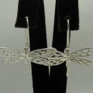 STERLING SILVER EARRINGS DRAGONFLY 925 SOLID NEW